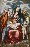 El Greco The Holy Family with St Anne and the young St John Baptist (mk08) Spain oil painting artist